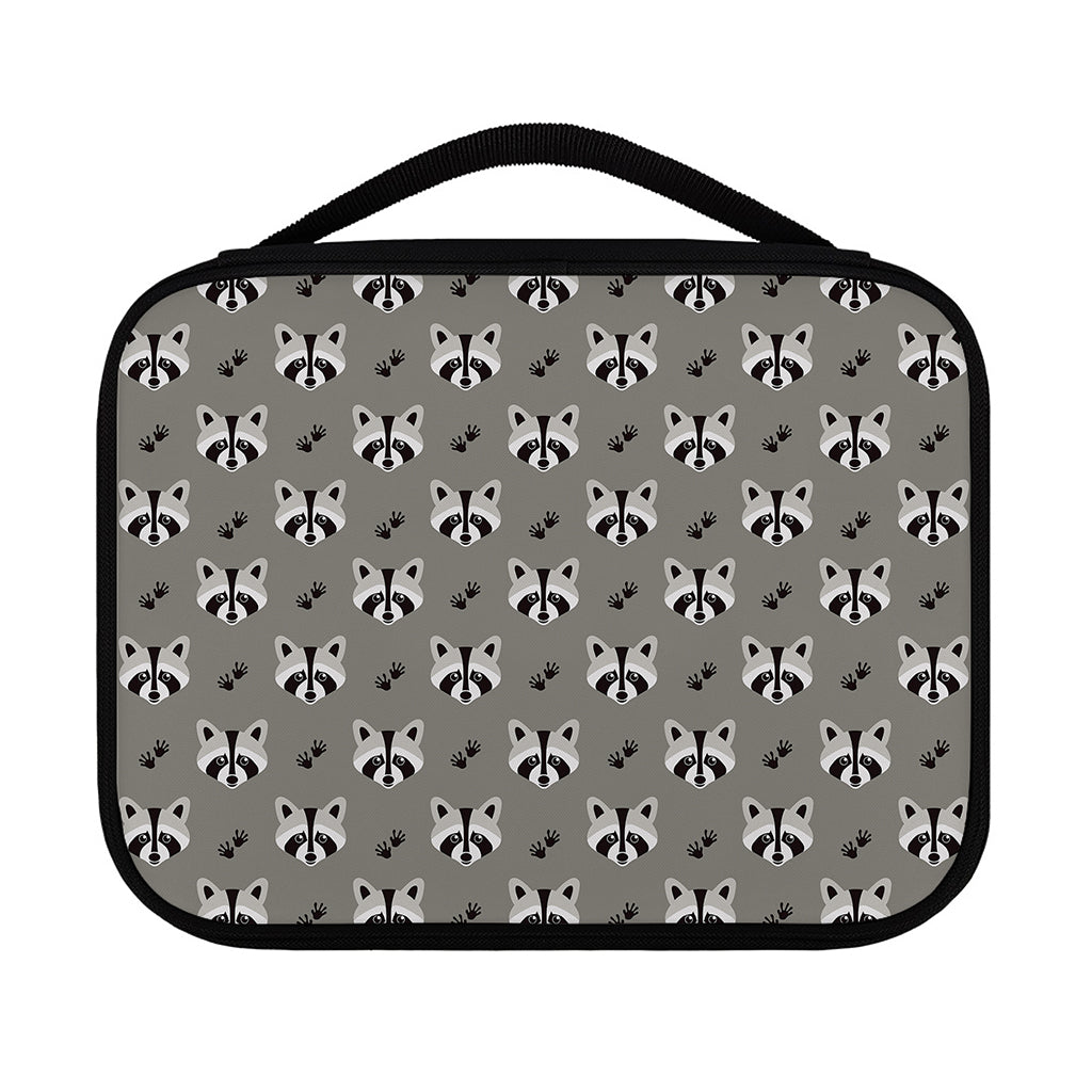 Grey Raccoon Pattern Print Classic Bible Case