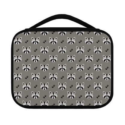 Grey Raccoon Pattern Print Classic Bible Case