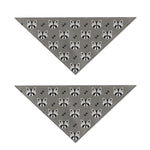 Grey Raccoon Pattern Print Dog Bandana