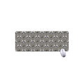 Grey Raccoon Pattern Print Extended Mouse Pad