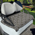 Grey Raccoon Pattern Print Golf Cart Seat Cover