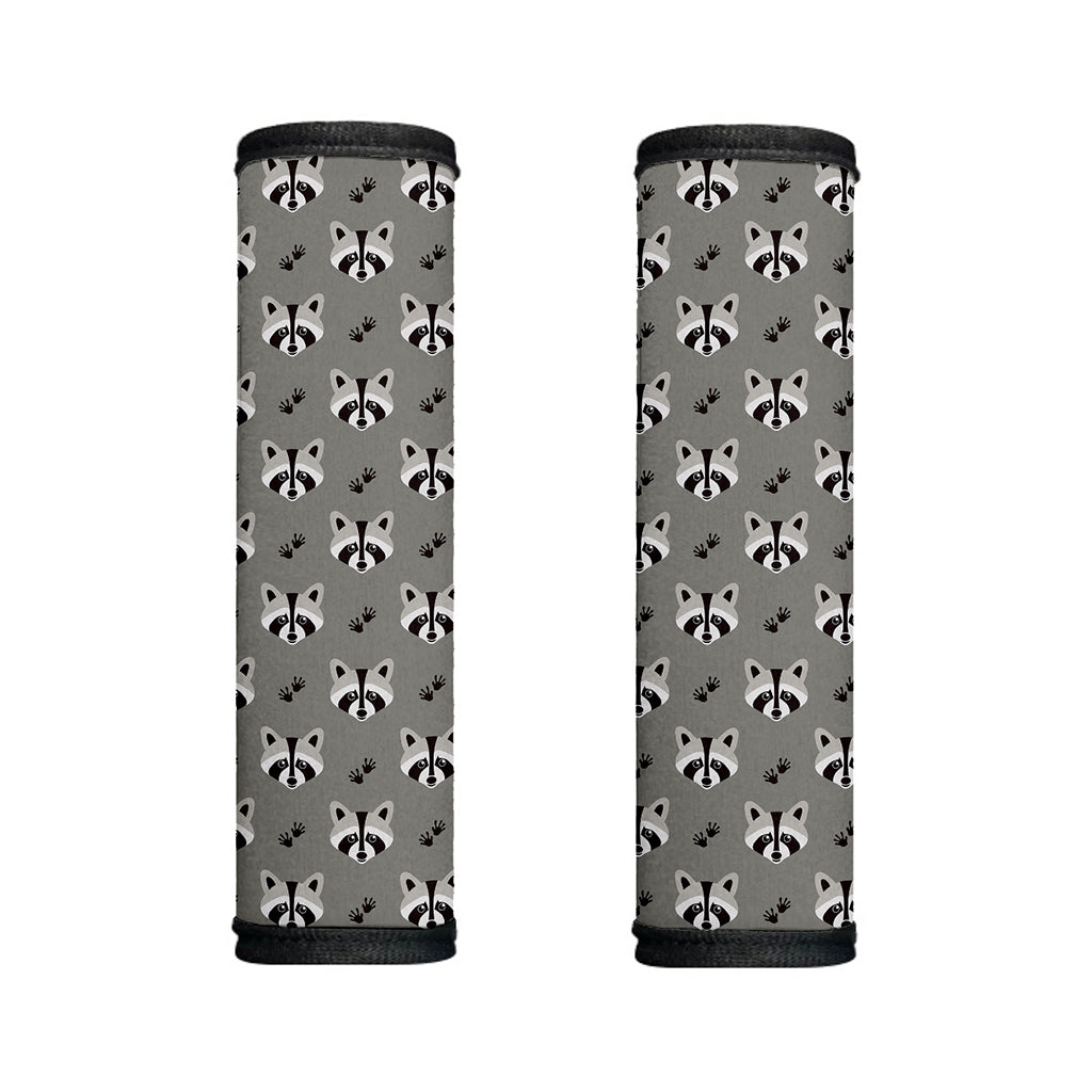 Grey Raccoon Pattern Print Handle Covers