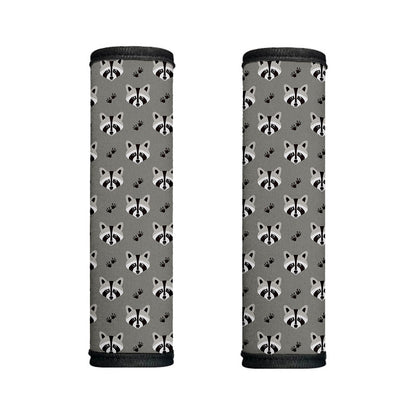 Grey Raccoon Pattern Print Handle Covers