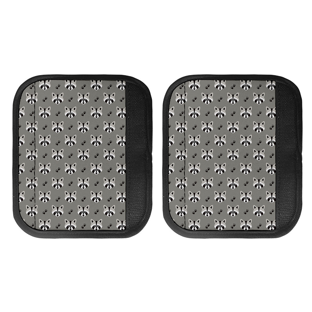 Grey Raccoon Pattern Print Handle Covers