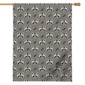 Grey Raccoon Pattern Print House Flag