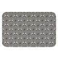 Grey Raccoon Pattern Print Indoor Door Mat