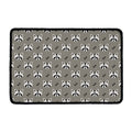 Grey Raccoon Pattern Print Kitchen Mat