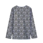 Grey Raccoon Pattern Print Long Sleeve Short Coat