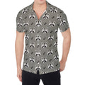 Grey Raccoon Pattern Print Men's Shirt