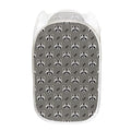 Grey Raccoon Pattern Print Mesh Laundry Hamper