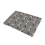 Grey Raccoon Pattern Print Pet Cooling Mat Cover