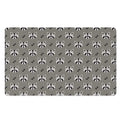 Grey Raccoon Pattern Print Polyester Doormat