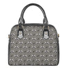 Grey Raccoon Pattern Print Shoulder Handbag