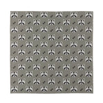 Grey Raccoon Pattern Print Silk Bandana