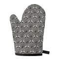 Grey Raccoon Pattern Print Single Oven Mitt