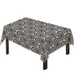 Grey Raccoon Pattern Print Tablecloth