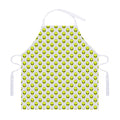 Grey Striped Alien Pattern Print Adjustable Apron