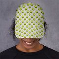 Grey Striped Alien Pattern Print Baseball Cap