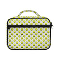 Grey Striped Alien Pattern Print Briefcase Bible Bag