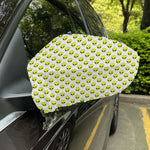 Grey Striped Alien Pattern Print Car Side Mirror Covers