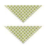 Grey Striped Alien Pattern Print Dog Bandana
