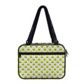 Grey Striped Alien Pattern Print Double Strap Bible Bag