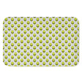 Grey Striped Alien Pattern Print Indoor Door Mat