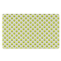 Grey Striped Alien Pattern Print Polyester Doormat
