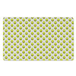 Grey Striped Alien Pattern Print Polyester Doormat