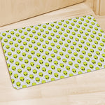 Grey Striped Alien Pattern Print Polyester Doormat