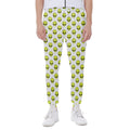 Grey Striped Alien Pattern Print Joggers