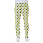 Grey Striped Alien Pattern Print Scuba Joggers