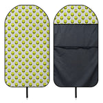 Grey Striped Alien Pattern Print Waterproof Car Seat Cover