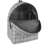 Grey Tattersall Pattern Print Backpack