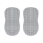 Grey Tattersall Pattern Print Bar Stool Covers