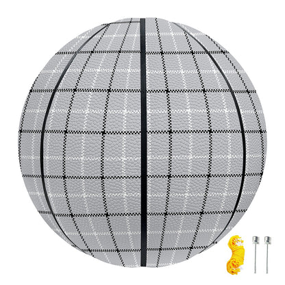 Grey Tattersall Pattern Print Basketball