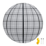 Grey Tattersall Pattern Print Basketball