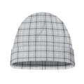 Grey Tattersall Pattern Print Beanie