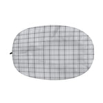 Grey Tattersall Pattern Print Car Side Mirror Covers