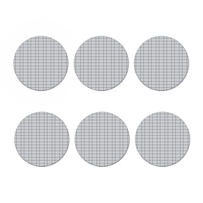 Grey Tattersall Pattern Print Coaster Set