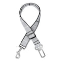Grey Tattersall Pattern Print Dog Seat Belt