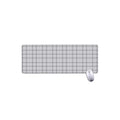 Grey Tattersall Pattern Print Extended Mouse Pad