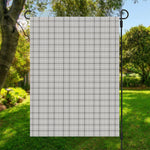 Grey Tattersall Pattern Print Garden Flag