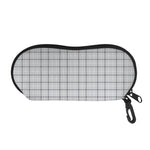 Grey Tattersall Pattern Print Glasses Case