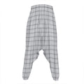 Grey Tattersall Pattern Print Hammer Pants