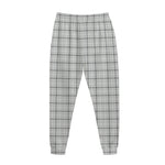 Grey Tattersall Pattern Print Jogger Pants