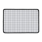 Grey Tattersall Pattern Print Kitchen Mat