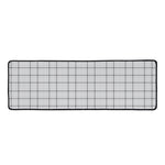 Grey Tattersall Pattern Print Long Kitchen Mat