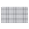 Grey Tattersall Pattern Print Polyester Doormat