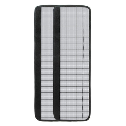Grey Tattersall Pattern Print Refrigerator Handle Covers